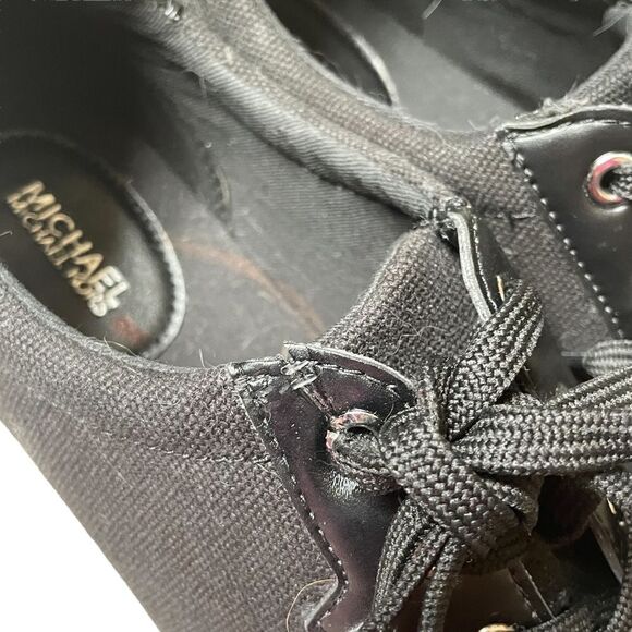 𝅺MICHAEL Kors Black Espadrille Sneakers SZ 8.5 - Picture 4 of 12